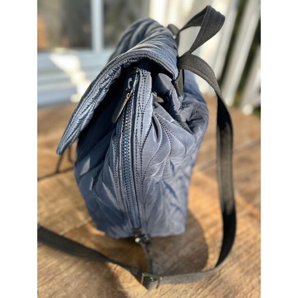 Kate Spade Ellie Large Flap Quilted Backpack in Quilted Navy - Picture 4 of 8